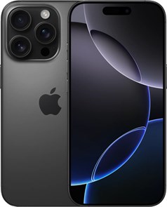 iPhone 16 Pro, 128GB, Black Titanium (Чёрный Титан) MYMV3J