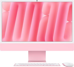 iMac 24, M4 (8c CPU, 8c GPU) 16GB, 512GB, английская раcкладка (KB-US), Pink (Розовый), Custom, Standard glass 1001010