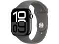 Watch Series 10, 42 мм, Jet Black (Глянцевый чёрный), Алюминиевый корпус с Stone Gray Sport Band - M/L (150-200 мм) MWWX3-MXLH3 - фото 12260