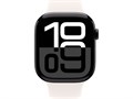 Watch Series 10 42 мм Jet Black (Глянцевый чёрный) Алюминиевый корпус с Light Blush Sport Band - S/M (130-180 мм) Watch_Series_10-MWWX3-MXLN3 - фото 12288 Watch Series 10 42 мм Jet Black (Глянцевый чёрный) Алюминиевый корпус с Light Blush Sport Band - S/M (130-180 мм) Watch_Series_10-MWWX3-MXLN3 - фото 12288