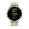 Venu 4 41 мм Lunar Gold, Bone Silicone Band, Light Sand Leather Band, 010-03013-03