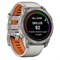 Fenix 7 Pro Sapphire Solar титановый серый, серо-оранжевым ремешком 010-02777-21