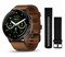 Venu 4 45 мм Slate Gray, Black Silicone Band, Brown Leather Band, 010-03014-03
