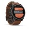 Fenix 8 PRO 47 мм Amoled Sapphire Lens Tinanium, Chestnut Leather Band Plus Pabble gray Silicone, 010-03198-40