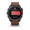 Fenix 8 PRO 51 мм Amoled Sapphire Lens Carbon Grey DLC Tinanium, Chestnut Leather Band, 010-03199-40