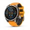 Fenix 8, 47 мм Amoled Sapphire Titanium светло-серый оранжевый силиконовый ремешок 010-02904-11