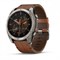 Fenix 8, 51 мм Amoled Sapphire Titanium каштановый кожаный ремешок 010-02905-40