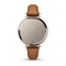 Lily 2 Classic, безелем цвета кремовое золото коричневый кожаный ремешок 010-02839-02