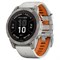 Fenix 7 Pro Sapphire Solar титановый серый, серо-оранжевым ремешком 010-02777-21