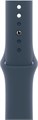 Watch Series 9 41 мм корпус из алюминия в цвете Silver (Серебристый) спортивный ремешок в цвете Storm Blue (Грозовой синий) размер M/L (150-200 мм) Watch_Series_9-MR913 - фото 4521