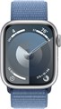 Watch Series 9 45 мм корпус из алюминия в цвете Silver (Серебристый) нейлоновый ремешок в цвете Storm Blue (Грозовой синий) Watch_Series_9-MR9F3 - фото 4586